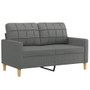 Sofa Set Dark Grey Fabric (100% polyester), metal, textilene, plywood A949-3201307