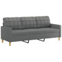 Sofa Set Dark Grey Fabric (100% polyester), metal, textilene, plywood A949-3201307