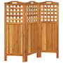 3-Panel Room Divider 47.8"x0.8"x45.3" Solid Wood Acacia A949-318546