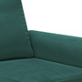 2-seater Sofa Dark Green Velvet (100% polyester), Metal 2-seater A949-359531