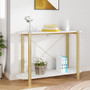  Console Table White Engineered wood, Solid pine wood A949-345690