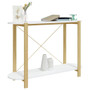  Console Table White Engineered wood, Solid pine wood A949-345690