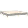 Bed Frame Light gray Polyester, Plywood, Engineered wood A949-346865