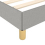 Bed Frame Light gray Polyester, Plywood, Engineered wood A949-346865