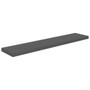 Wall Shelf Set of 2 High gloss grey Honeycomb MDF, metal 47.2 in A949-323800