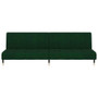 Sofa Bed Dark Green Velvet, Wood, Metal Standard A949-375876