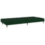 Sofa Bed Dark Green Velvet, Wood, Metal Standard A949-375876