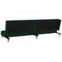Sofa Bed Dark Green Velvet, Wood, Metal Standard A949-375876