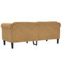 Sofa Brown Faux suede leather (100% polyester), plywood, solid wood A949-372584