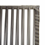 Room Divider 5 Panels Gray Poly Rattan A949-365398