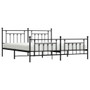 Bed Frame Black Steel Full Bed Frame Rectangular Industrial A949-353561