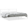 Bed Frame White Powder-coated steel Full Bed Frame Rectangular A949-376281