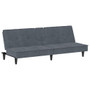  Sofa Bed Dark Grey Velvet, Plywood, Plastic, Foam Standard A949-351921