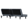  Sofa Bed Dark Grey Velvet, Plywood, Plastic, Foam Standard A949-351921