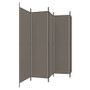5-Panel Room Divider Anthracite 98.4"x86.6" Fabric A949-350204
