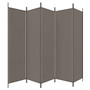 5-Panel Room Divider Anthracite 98.4"x86.6" Fabric A949-350204