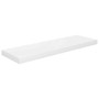 Wall Shelf Set of 2 High gloss white Honeycomb MDF, metal Medium A949-323752