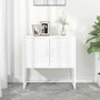 Sideboard White Steel Medium Levelers Sideboard Rectangular A949-335872