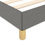 Bed Frame Dark gray Polyester fabric, plywood, engineered wood King A949-347210