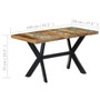 Dining Table Various shades of wood, Steel A949-247439