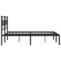 Metal Bed Frame Black Powder-Coated Steel King Metal Bed Frame A949-355661