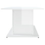 Coffee Table High gloss white Engineered wood 40.2 x 21.9 x 15.7 in A949-810313