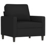 Sofa Chair Black Velvet (100% polyester), Metal Single A949-359184