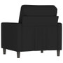 Sofa Chair Black Velvet (100% polyester), Metal Single A949-359184