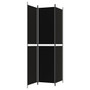 3-Panel Room Divider Black 59.1"x86.6" Fabric A949-350245
