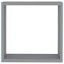 Wall Cube Shelves 3 pcs Gray MDF A949-323951