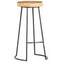 Bar Stool Set of 2 Natural, Black A949-287352
