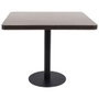 Bistro Table Dark brown and black MDF Medium Simplistic A949-286434
