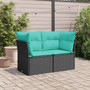 Garden Sofa Black, Blue A949-366040