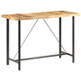 Bar Table Brown and black Rough mango wood and powder-coated iron A949-286612