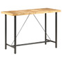 Bar Table Brown and black Rough mango wood and powder-coated iron A949-286612