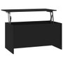 Coffee Table Black Engineered Wood 40.2 x 21.9 x 20.7 in A949-809666