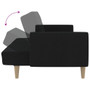 Sofa Bed Black Fabric (100% polyester), wood, foam Medium A949-375786