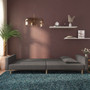 Sofa Bed Dark Gray Fabric (100% polyester), wood, plastic, foam A949-375900