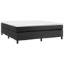 Bed Frame Black Faux leather, plywood, engineered wood A949-3121081