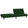 Sofa Bed Dark Green Velvet (100% polyester), wood, plastic A949-375843