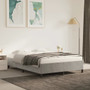 Bed Frame Light Grey Velvet (100% polyester), plywood Full A949-347354