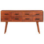 Sideboard Brown Solid Mango Wood, Iron Medium Sideboard A949-338430