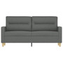 2-Seater Sofa Dark Grey Fabric (100% polyester), metal, textilene A949-359236