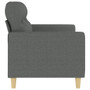 2-Seater Sofa Dark Grey Fabric (100% polyester), metal, textilene A949-359236