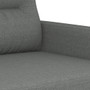 2-Seater Sofa Dark Grey Fabric (100% polyester), metal, textilene A949-359236