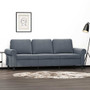 3-seater Sofa Dark Grey Velvet (100% polyester) 3-seater Durable A949-359540