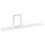 Wall Shelf Set of 4 High gloss white MDF A949-326655