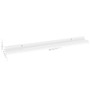 Wall Shelf Set of 4 High gloss white MDF A949-326655