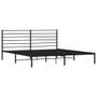 Bed Frame Black Powder-Coated Steel Full Bed Frame Rectangular A949-352325