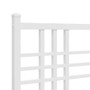 Bed Frame White Steel Double Bed Frame Rectangular A949-376397